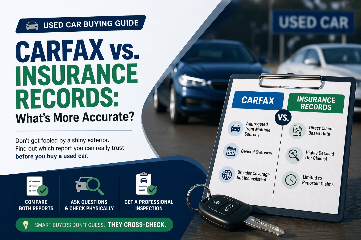 Carfax vs. Insurance Records: What’s More Accurate?